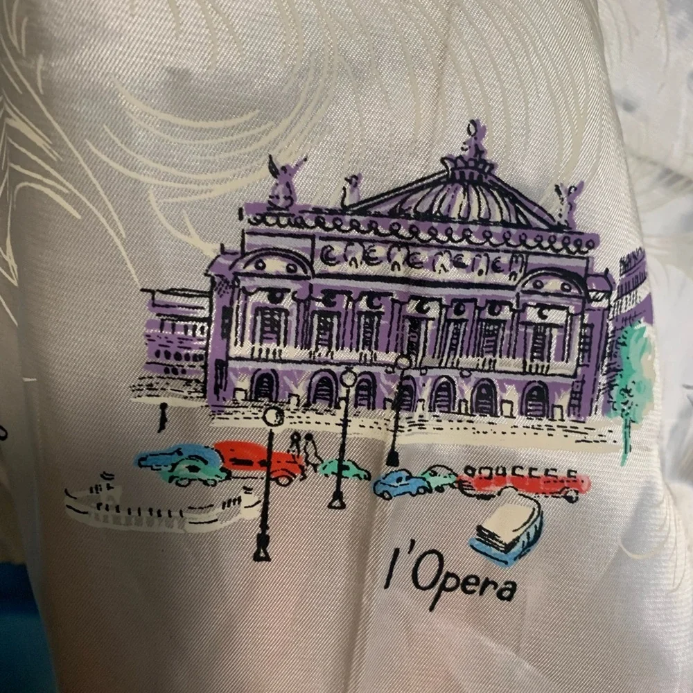 Vintage Paris Landmark Scarf